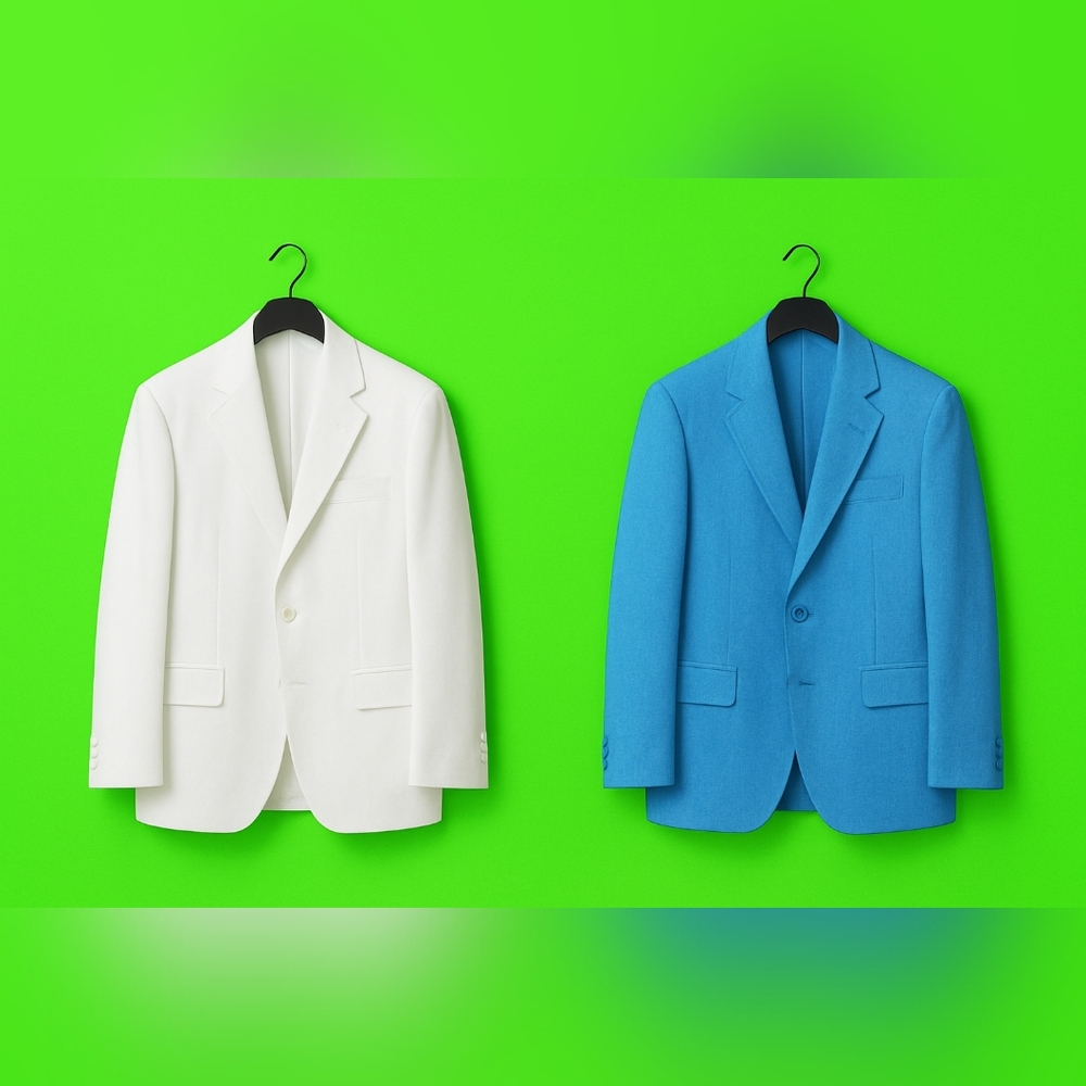 Linen Lites Classic Men's Double Breasted 44-1 Blazer 2 Pcs Bundle NEW